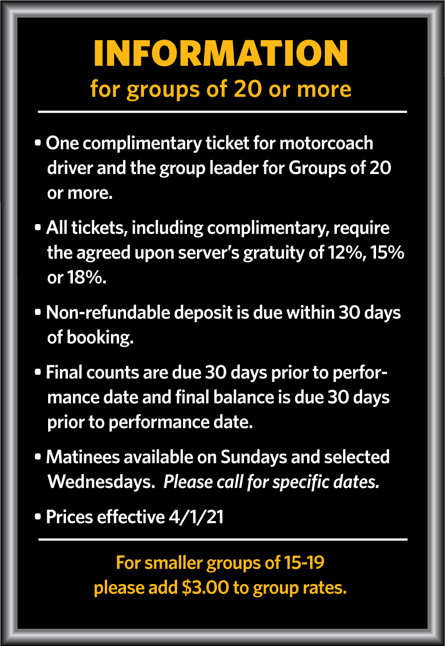 Updated Group Sales Info as of 5.25.21